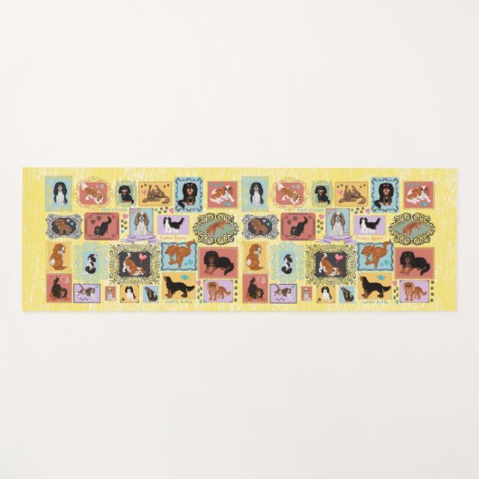 Cavalier King Charles Spaniel Yoga Mat Yogamatte (Vorderseite (Horizontal))