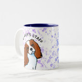 Cavalier King Charles Spaniel Zwei-Tone-Kaffee-Tas Zweifarbige Tasse (Vorderseite Links)