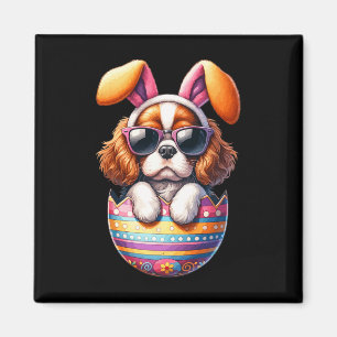 Cavalier King Charles Spaniels Dog Lover Easter Eg Magnet