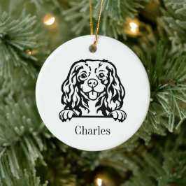 Cavalier King Charles Spaniels Hund Keramik Ornament