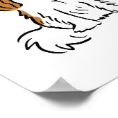 Cavalier King Charles Spaniels Hunde mit Ihrem Tex Poster (Ecke)