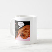 Cavalier King Charles Spaniels Puppies Kaffeetasse (Vorderseite Links)