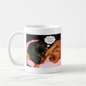 Cavalier King Charles Spaniels Puppies Kaffeetasse (Links)