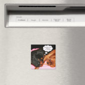 Cavalier King Charles Spaniels Puppies Magnet (In Situ (Geschirrspüler))