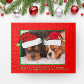 Cavalier King Charles Spaniels tragen den Hut des  Puzzle