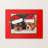 Cavalier King Charles Spaniels tragen den Hut des Puzzle (Horizontal)