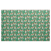 Cavalier King Charles Spaniens Weihnachtsgrün Stoff (Fat Quarter (45,7 x 55,9 cm))