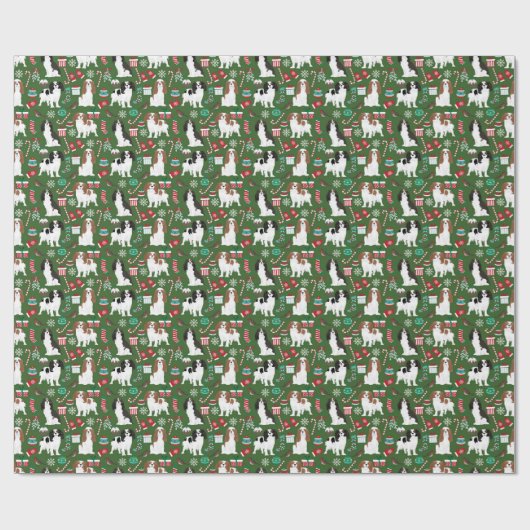 Cavalier King Charles Spanisch Wrapping Paper Geschenkpapier (Flach)