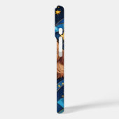 Cavalier King Charles Stached Glass Stars & Moon Case-Mate iPhone Hülle (Rückseite / Links)