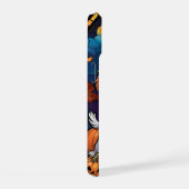 Cavalier King Charles Stains Glass Halloween iPhone 15 Hülle (Rechte Seite)