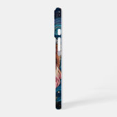 Cavalier King Charles Stains Glass Stars Moon iPhone 16 Hülle (Linke Seite)