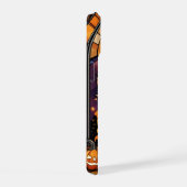 Cavalier King Charles Stared Glass Halloween Fall iPhone 15 Hülle (Rechte Seite)