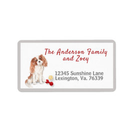 Cavalier King Charles Toys Zuhause Rücksendeadress Adressaufkleber