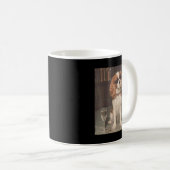 Cavalier King Charles trinkt Champagner Lustig Kaffeetasse (VorderseiteRechts)