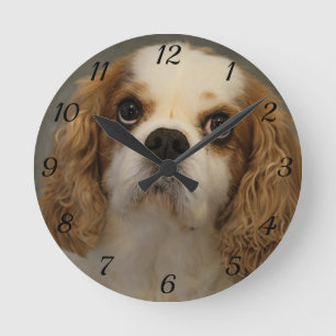 Cavalier King Charles Wall Clock Runde Wanduhr