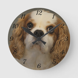 Cavalier King Charles Wall Clock Runde Wanduhr