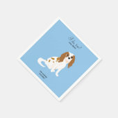 Cavalier King Charles Wedding Cocktail Napkins Serviette (Ecke)