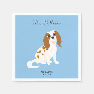 Cavalier King Charles Wedding Cocktail Napkins Serviette