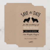 Cavalier King Charles Wedding Save the Date (Vorne/Hinten)