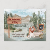 Cavalier King Charles Woods New Address Ankündigungspostkarte (Vorderseite)