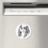 Cavalier King Charles Zeichnend Magnet (In Situ (Geschirrspüler))