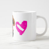 Cavalier King Charles zu niedlich Jumbo-Tasse (Rechts)