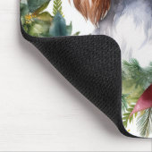 Cavalier King Christmas Wreath Festivals Mousepad (Ecke)