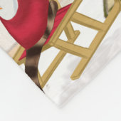 Cavalier King Dog Christmas Fleecedecke (Ecke)