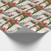 Cavalier King Dog Christmas Geschenkpapier (Ecke)