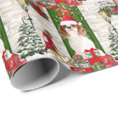 Cavalier King Dog Christmas Geschenkpapier (Rolleneckpunkt)