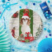 Cavalier King Dog Christmas Pappteller (Party)