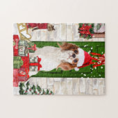 Cavalier King Dog Christmas Puzzle (Horizontal)