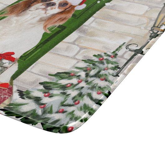 Cavalier King Dog Christmas Schneidebrett (Ecke)