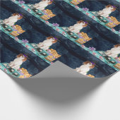 Cavalier King Dog Halloween Lkw Beängstigende Nach Geschenkpapier (Ecke)