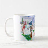 Cavalier King Dog in Christmas Delivery Truck Schn Kaffeetasse (Links)