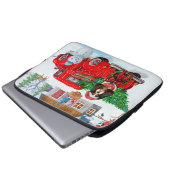 Cavalier King Dog in Christmas Delivery Truck Schn Laptopschutzhülle (Vorne Knopf)