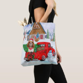 Cavalier King Dog in Christmas Delivery Truck Schn Tasche (Von Nahem)
