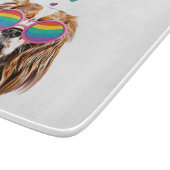 Cavalier King Dog mit dem Valentinstag des Herzens Schneidebrett (Ecke)