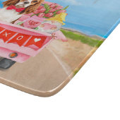 Cavalier King Dog Valentine's Day Lkw Herz Schneidebrett (Ecke)