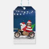 Cavalier King Dog Weihnachtsmann Geschenkanhänger (Rückseite)