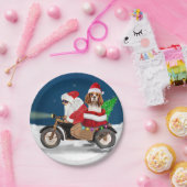 Cavalier King Dog Weihnachtsmann Pappteller (Party)