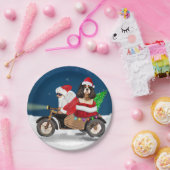 Cavalier King Dog Weihnachtsmann Pappteller (Party)