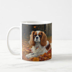 Cavalier King im Herbst Leaves Fall Inspiriert Kaffeetasse