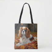 Cavalier King im Herbst Leaves Fall Inspiriert Tasche (Vorderseite)