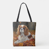 Cavalier King im Herbst Leaves Fall Inspiriert Tasche (Rückseite)