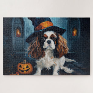 Cavalier King Kürbisse Halloween Gruselig Puzzle