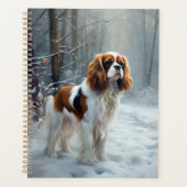 Cavalier King Let It Snow Christmas gebürstet Planer (Vorderseite)