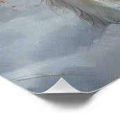 Cavalier King Let It Snow Christmas gebürstet Poster (Ecke)