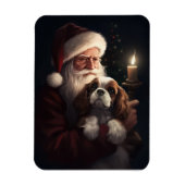Cavalier King mit Weihnachtsfeiertag Magnet (Vertikal)
