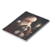 Cavalier King mit Weihnachtsfeiertag Notizblock (Rotiert)